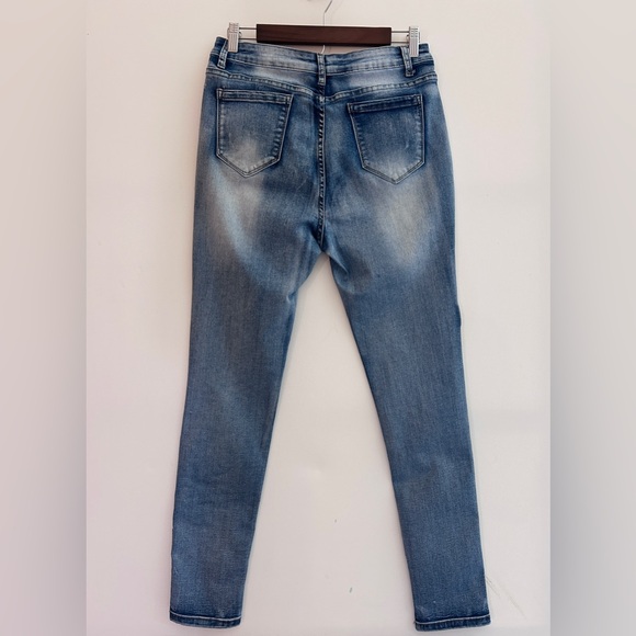 🌸 US 10 Quiz Embroidered Floral Skinny Jeans | Luxuriously Soft Boho Denim 🌸 - Picture 8 of 11